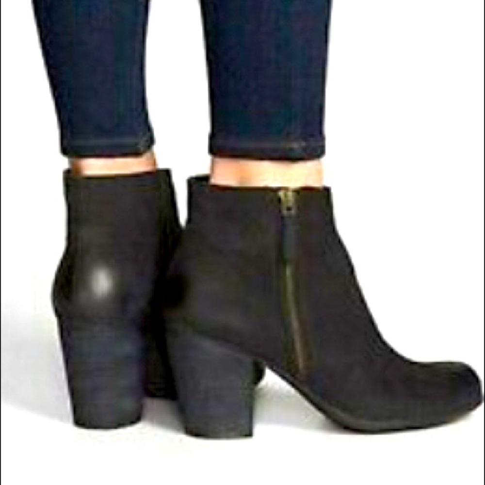 Bp Nordstrom Black Trolley Booties Boots Size 9